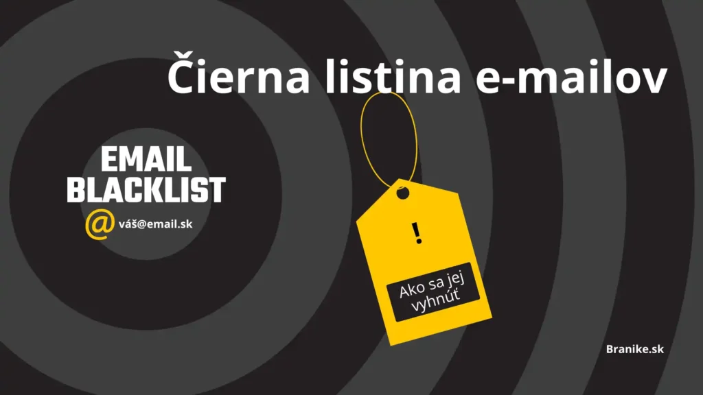 Čierna listina e-mailov - ako sa jej vyhnúť