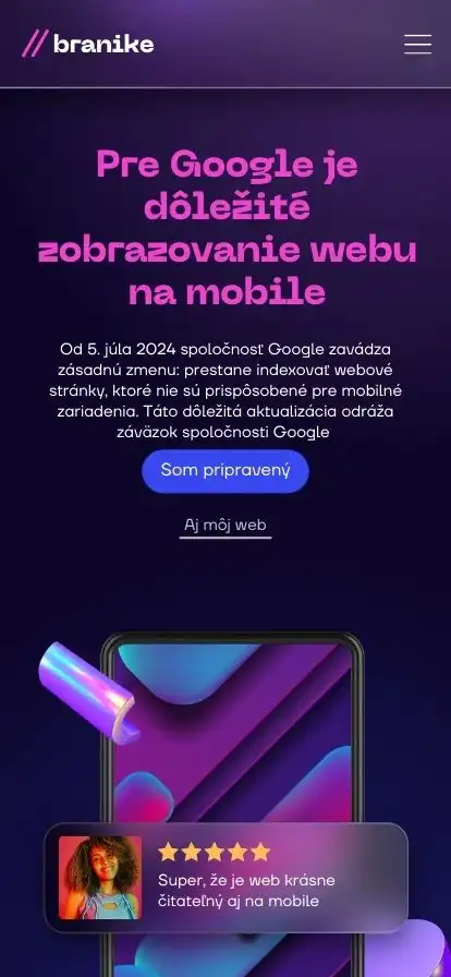 Neresponzívne weby skončia – Čas na optimalizáciu pre mobil je tu!. Od 5. júla 2024 spoločnosť Google zavádza zásadnú zmenu