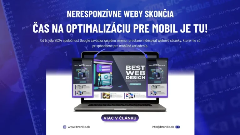 Neresponzívne weby skončia – Čas na mobilnú optimalizáciu je tu!